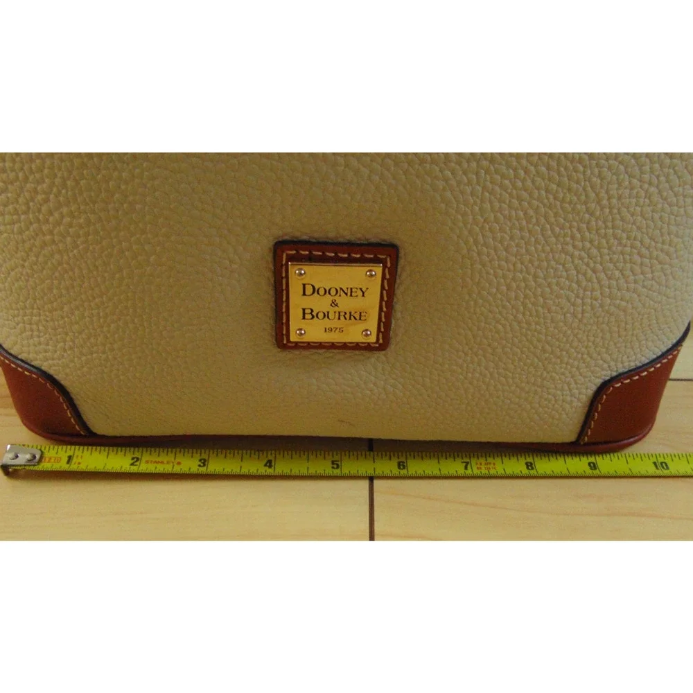 Dooney & Bourke Pebble Grain Crossbody Bag Bone Leather Gold Hardware R264 NWD